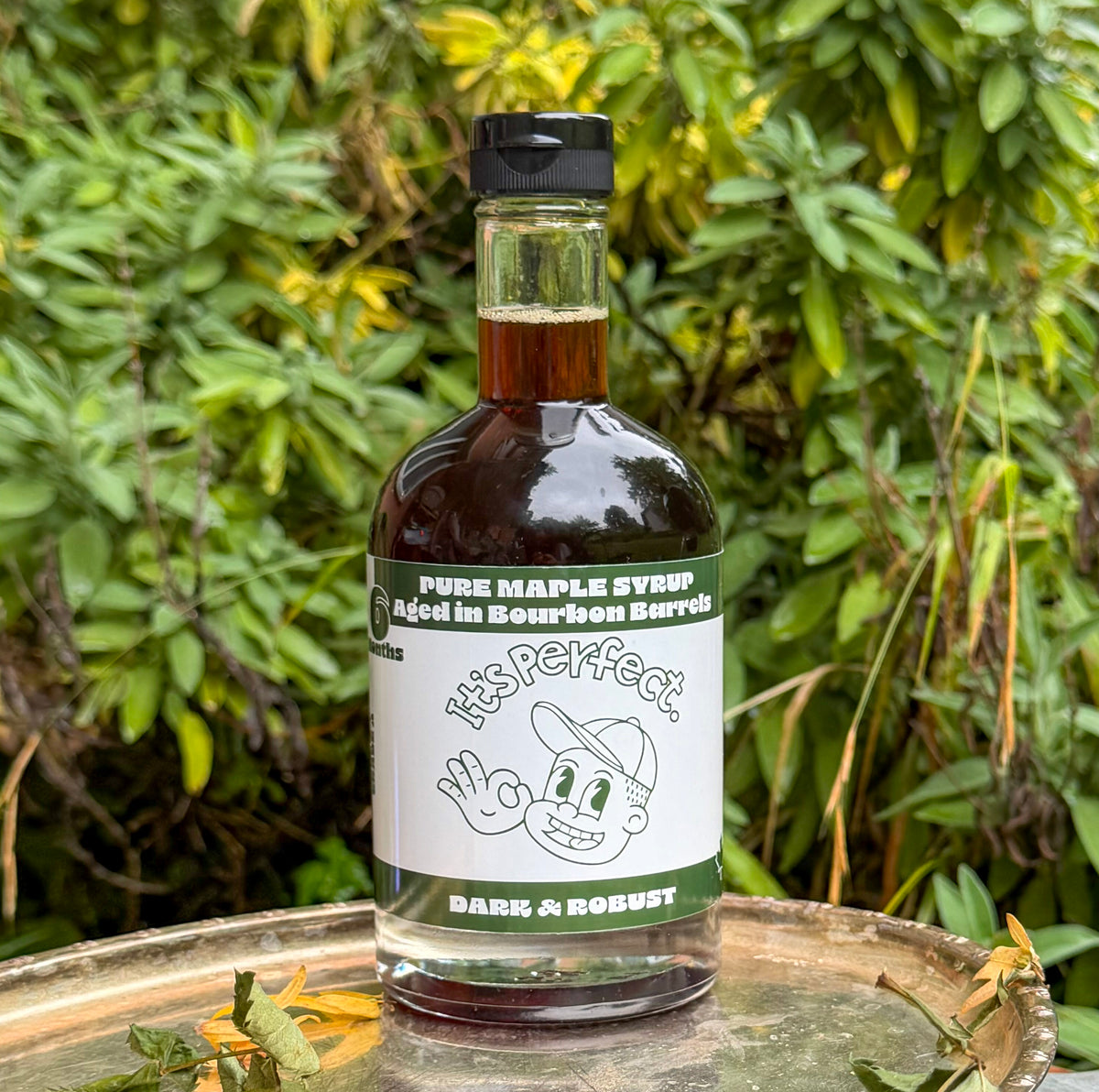 It's Perfect. Pure Maple Syrup aged in Bourbon Barrels